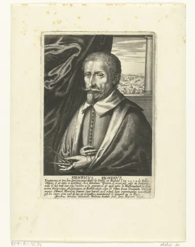 Portret van Hendrik Hondius