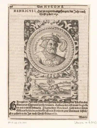 Portret van Hendrik I, koning van Frankrijk