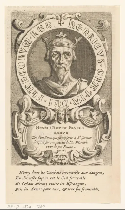 Portret van Hendrik I van Frankrijk