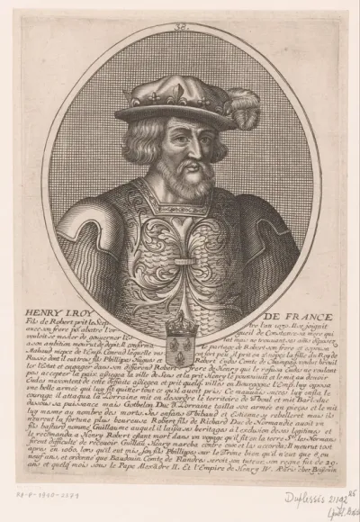 Portret van Hendrik I van Frankrijk