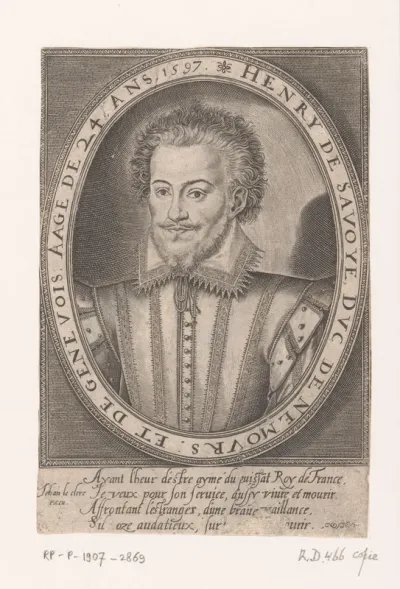 Portret van Hendrik I van Savoye (hertog van Nemours)