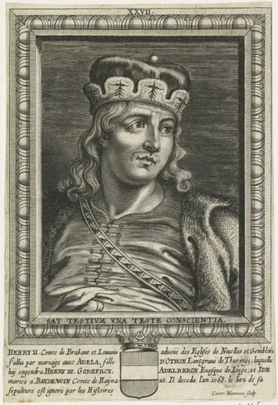 Portret van Hendrik II, graaf van Brabant en Leuven