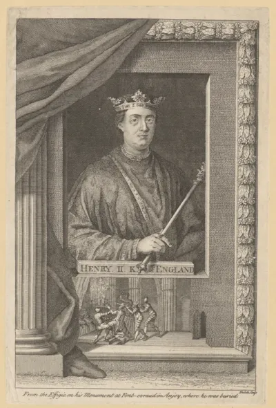 Portret van Hendrik II, koning van Engeland