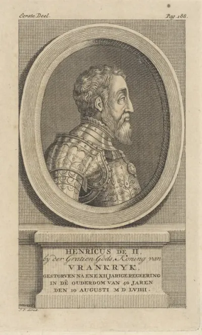 Portret van Hendrik II, koning van Frankrijk