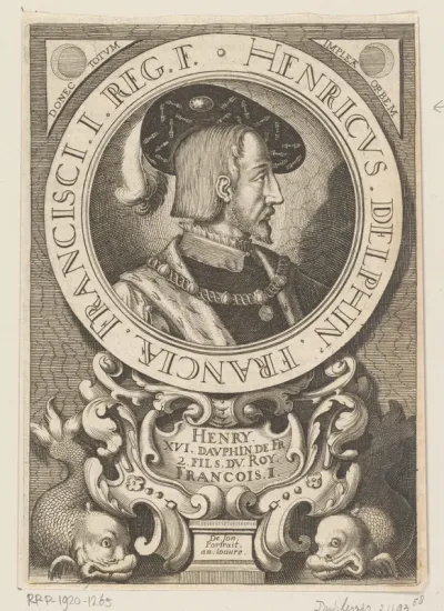 Portret van Hendrik II, koning van Frankrijk