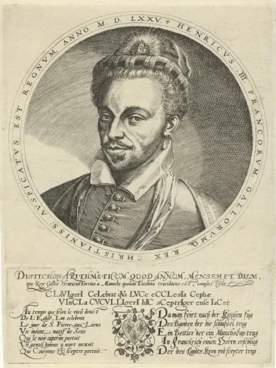 Portret van Hendrik III, koning van Frankrijk