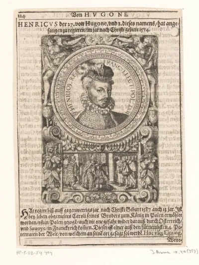 Portret van Hendrik III, koning van Frankrijk
