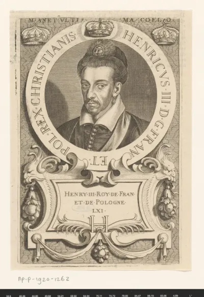 Portret van Hendrik III van Frankrijk