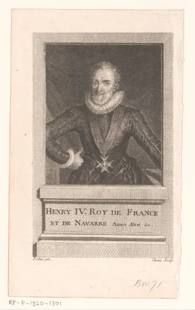Portret van Hendrik IV, koning van Frankrijk en Navarra