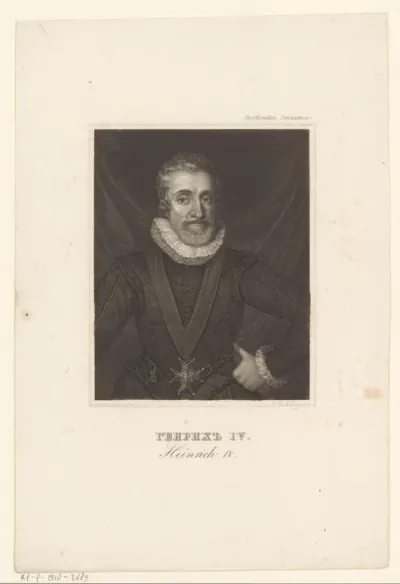 Portret van Hendrik IV, koning van Frankrijk en Navarra