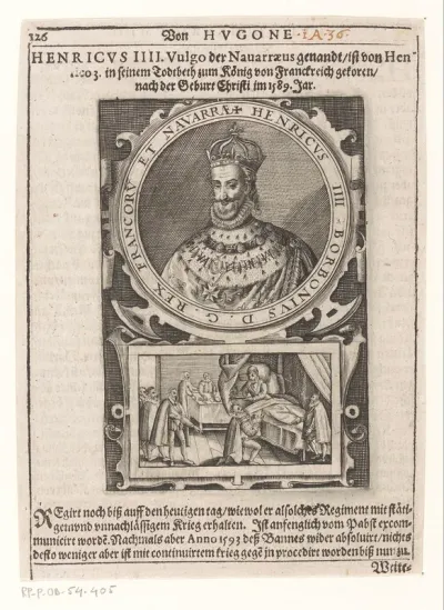 Portret van Hendrik IV, koning van Frankrijk en Navarra