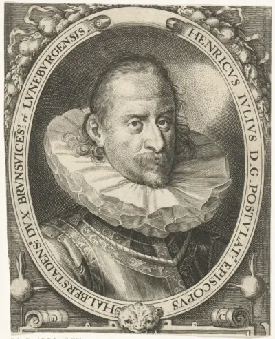 Portret van Hendrik Julius van Brunswijk-Wolffenbüttel, bisschop van Halberstadt