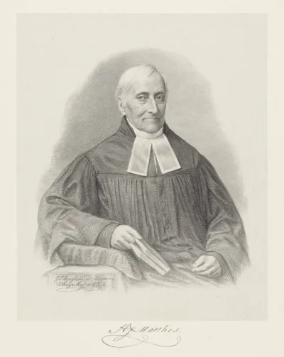 Portret van Hendrik Justus Matthes
