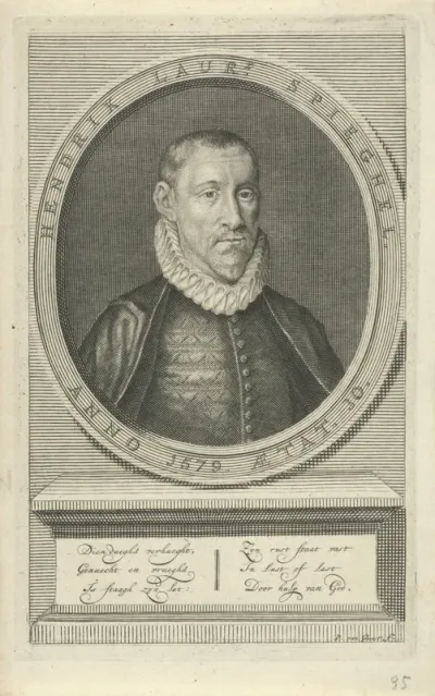 Portret van Hendrik Laurensz. Spieghel op dertigjarige leeftijd