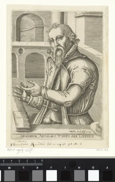 Portret van Hendrik Niclaes