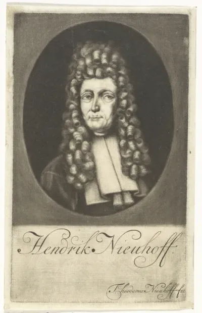 Portret van Hendrik Nieuhoff