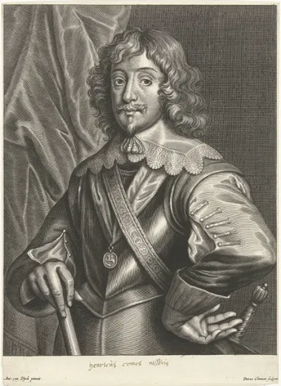 Portret van Hendrik Rich, graaf van Holland en Warwick