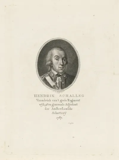 Portret van Hendrik Schalleg