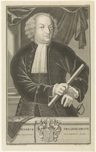 Portret van Hendrik Swaerdecroon, gouverneur-generaal van Nederlands-Indië