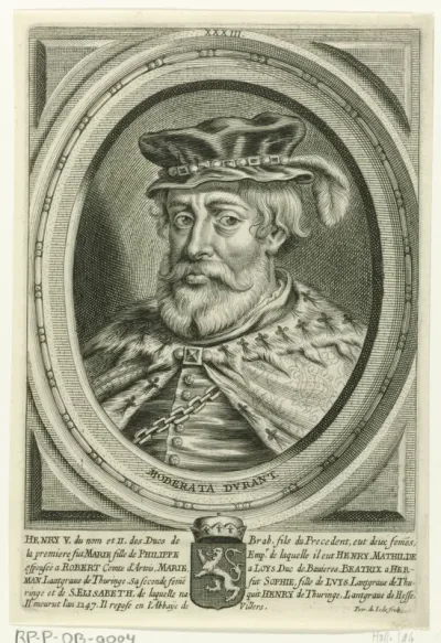 Portret van Hendrik V, hertog van Brabant