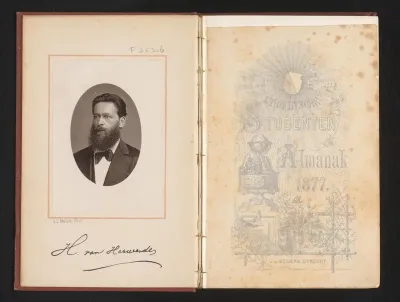 Portret van Hendrik van Herwerden, hoogleraar wijsbegeerte en letteren en rector magnificus van de Universiteit Utrecht 1876-1877