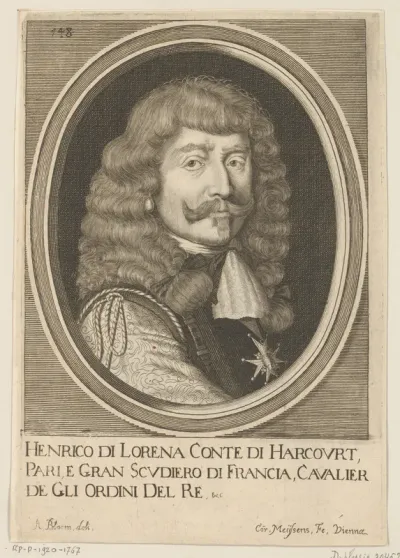 Portret van Hendrik van Lotharingen, graaf van Harcourt