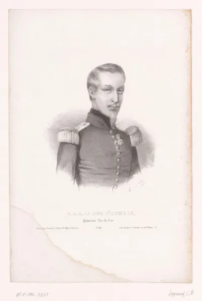 Portret van Hendrik van Orléans, hertog van Aumale