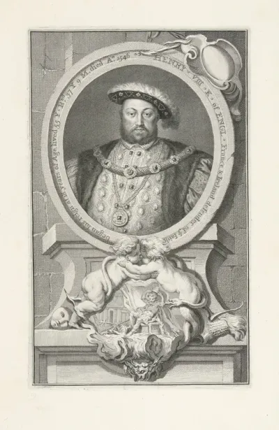 Portret van Hendrik VIII, koning van Engeland en Ierland