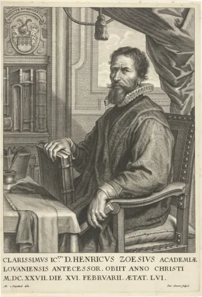 Portret van Hendrik Zoesius