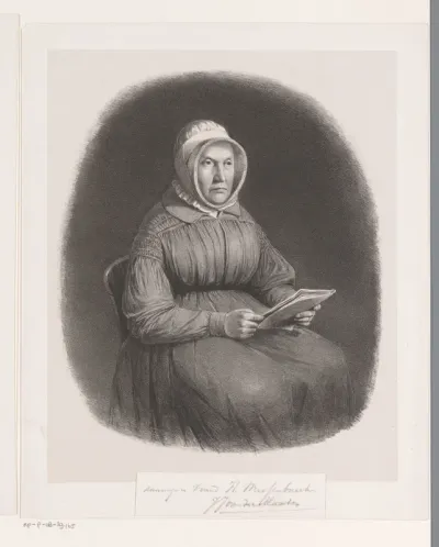 Portret van Hendrika Zwart (1784-1869), moeder van de kunstenaar