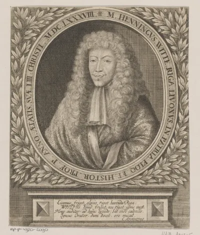 Portret van Henning Witte op 53-jarige leeftijd