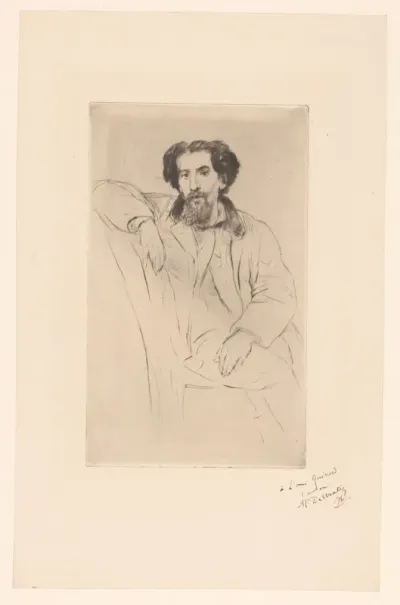 Portret van Henri Charles Guérard