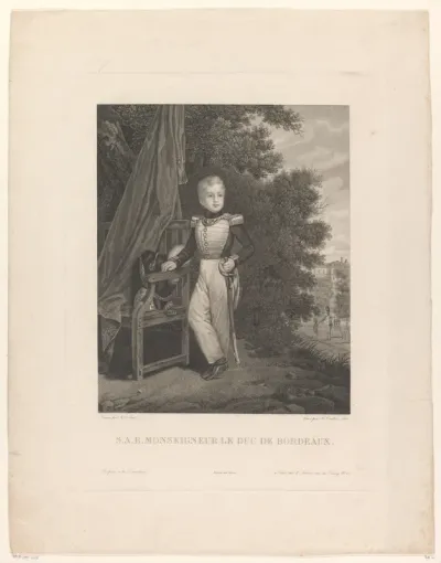 Portret van Henri d'Artois, duc de Bordeaux, comte de Chambord als kind