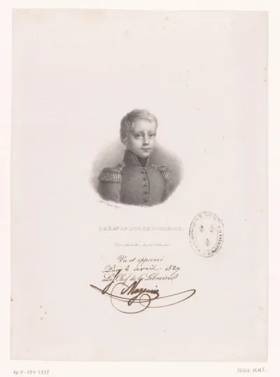 Portret van Henri d'Artois op zevenjarige leeftijd