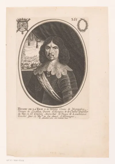 Portret van Henri de La Tour d'Auvergne