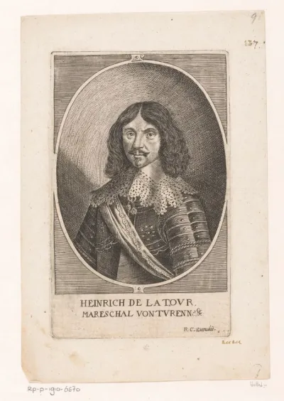 Portret van Henri de la Tour d’Auvergne