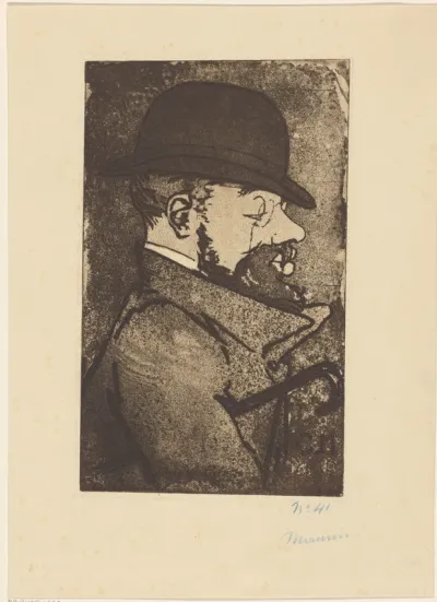 Portret van Henri de Toulouse-Lautrec