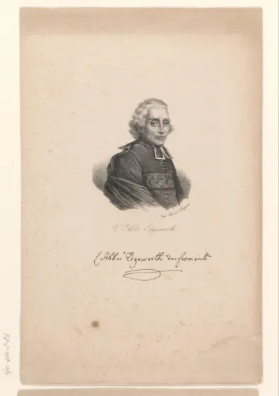 Portret van Henri Edgeworth de Firmont