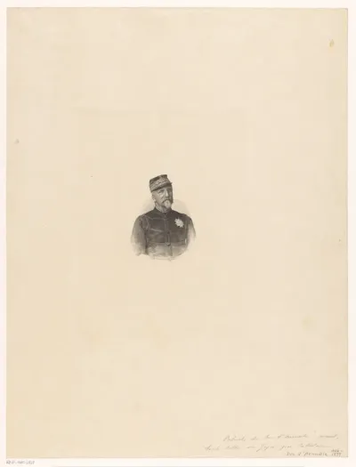 Portret van Henri Eugene-Philippe-Louis d'Orleans, hertog van Aumale