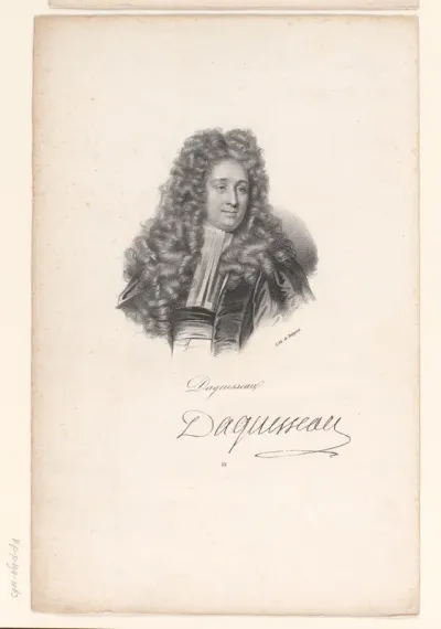 Portret van Henri François d'Aguesseau