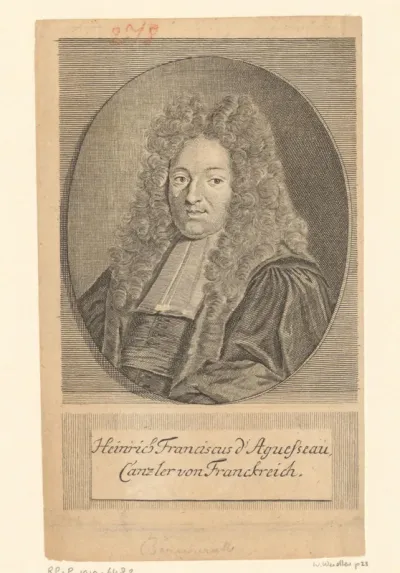 Portret van Henri François d'Aguesseau
