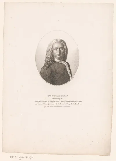 Portret van Henri François Le Dran