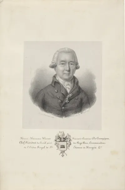Portret van Henri Herman Werner Francois Antoine de Crumpipen