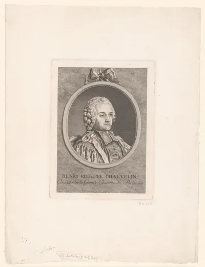 Portret van Henri Philippe de Chauvelin