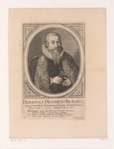Portret van Henricus Braemius