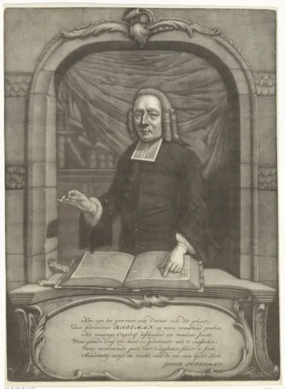 Portret van Henricus Hageman, predikend