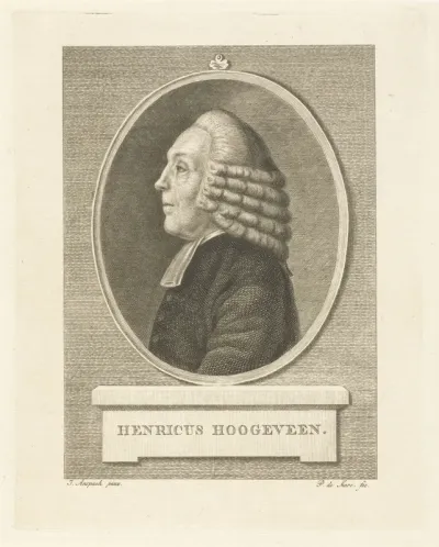 Portret van Henricus Hoogeveen