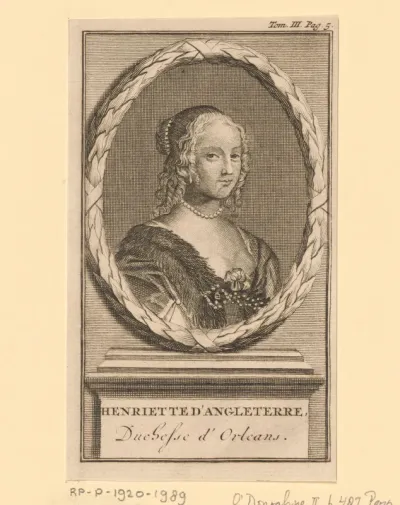 Portret van Henriëtta Anne van Engeland