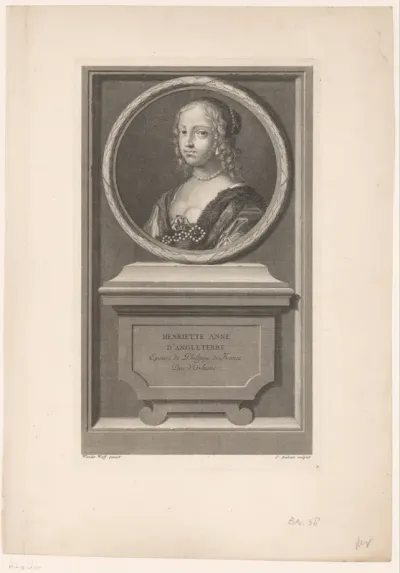 Portret van Henriëtta Anne van Engeland