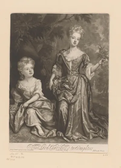 Portret van Henrietta en Anne Churchill